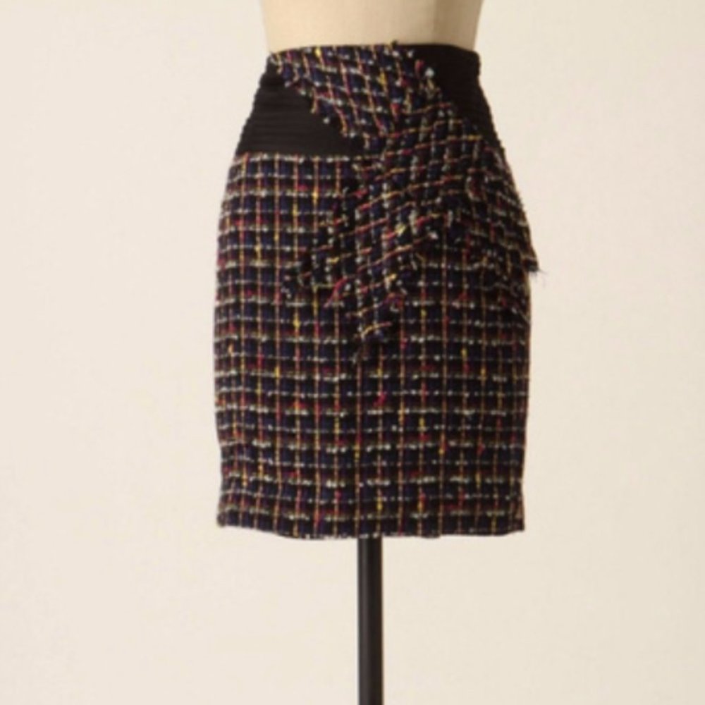 Anthropologie Taikonhu New Academia Tweed Skirt 2